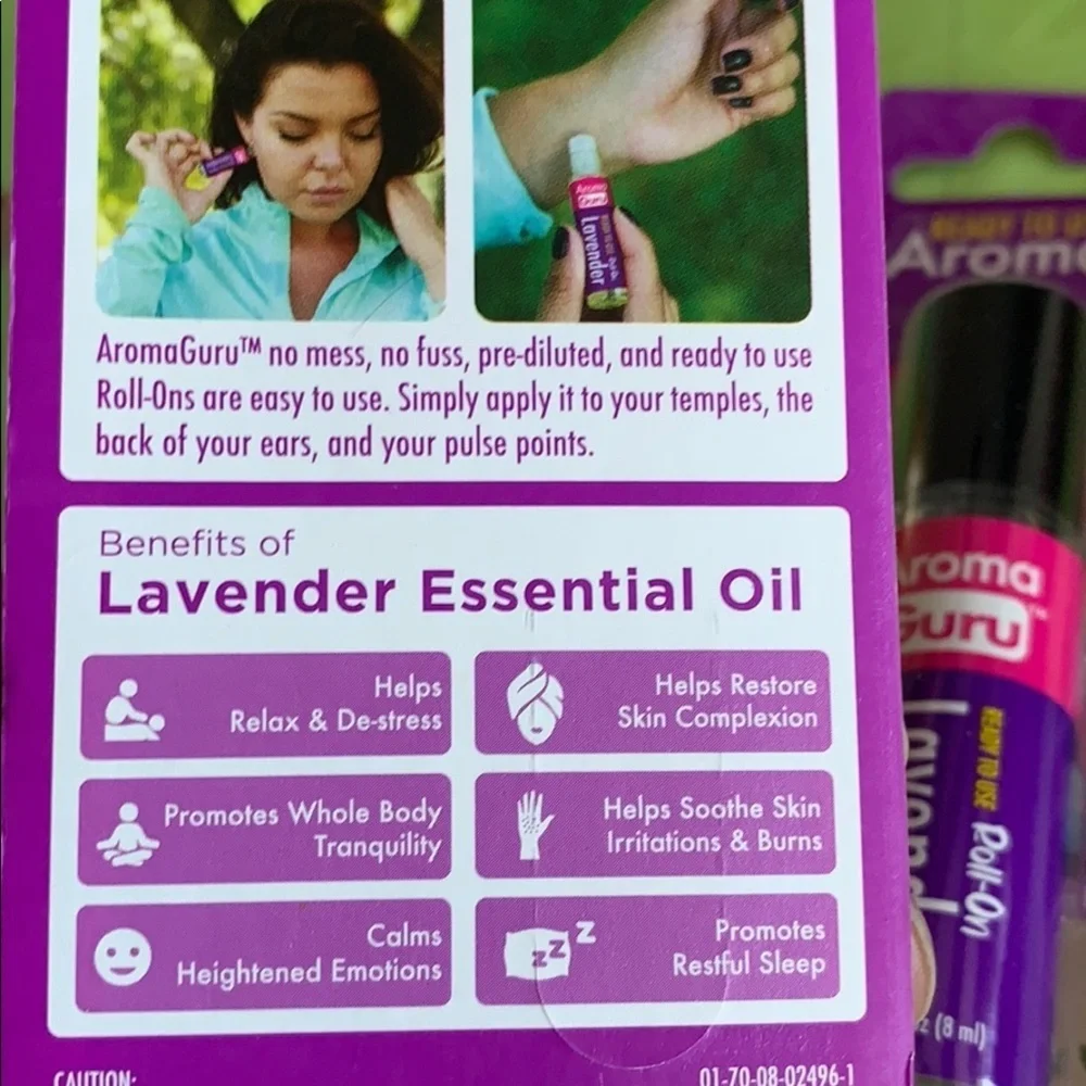 Roll-on lavender essential oil 4 pack set